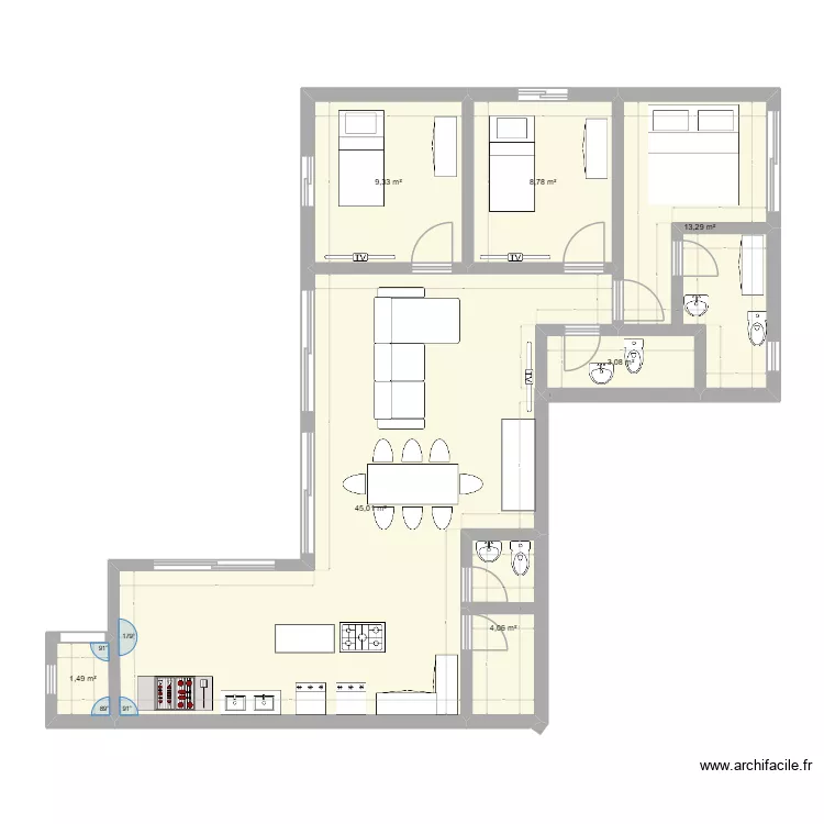 planta_base_casa_teste. Planta de 7  e 85 m²