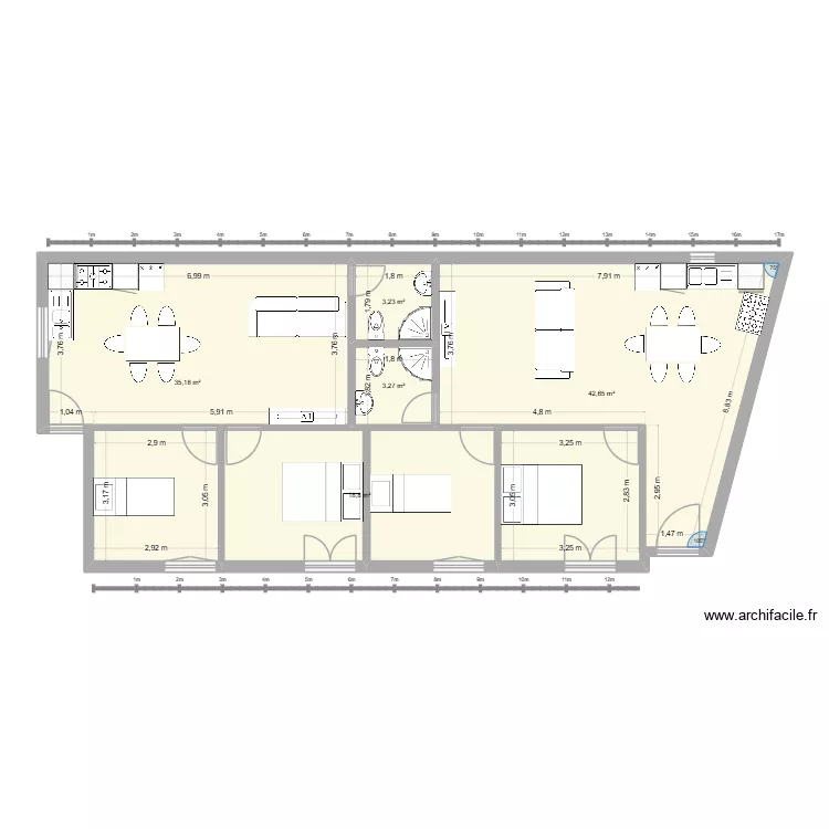 Planta3. Planta de 5 e 103 m² Planta3. Planta de 5 e 103 m²
