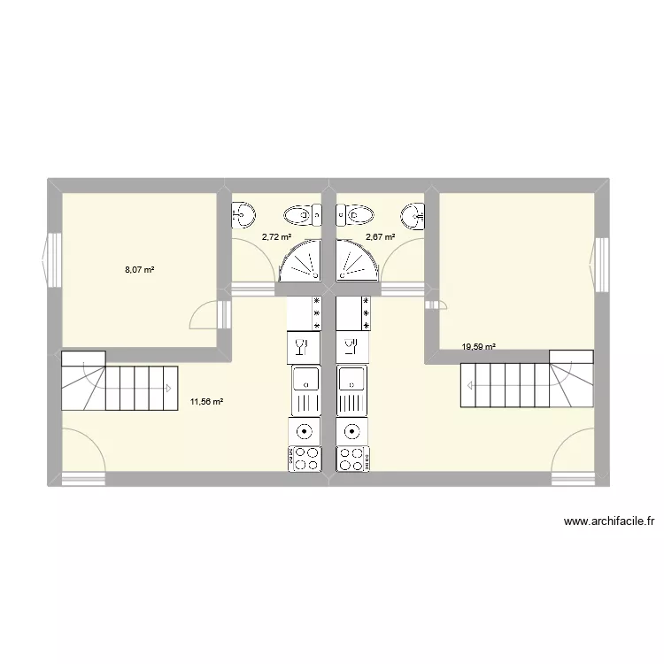 Casa do Monte Carvalho. Planta de 