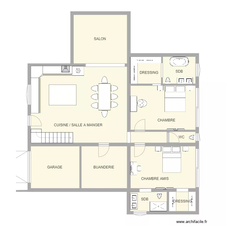 maison . Planta de maison . Planta de