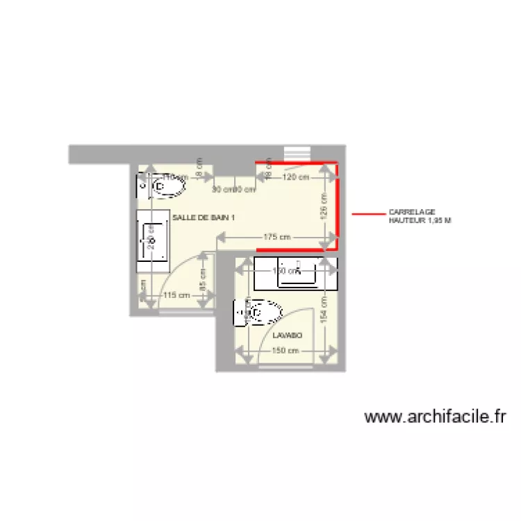 GRASSE WC 1. Planta de 