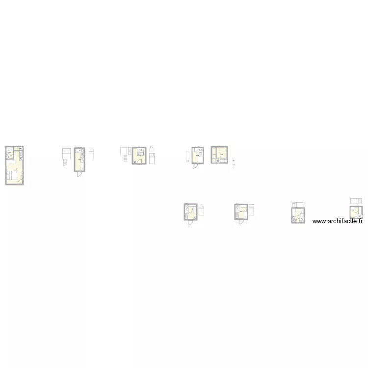 Kitnet  media 18  35 m2. Planta de 