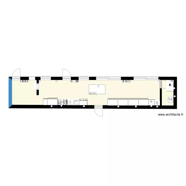 cuisine. Planta de cuisine. Planta de