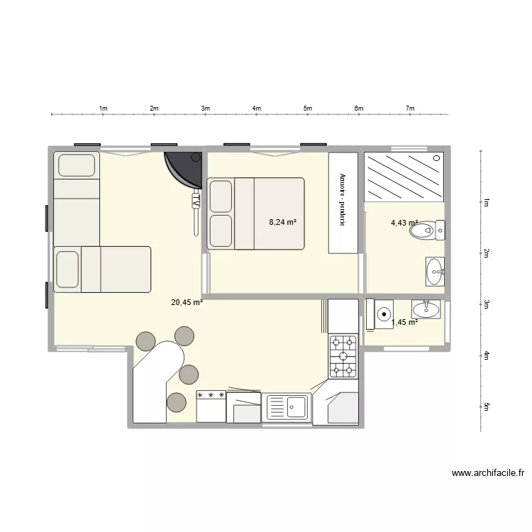 planta cabana 03. Planta de 4 e 35 m² planta cabana 03. Planta de 4 e 35 m²