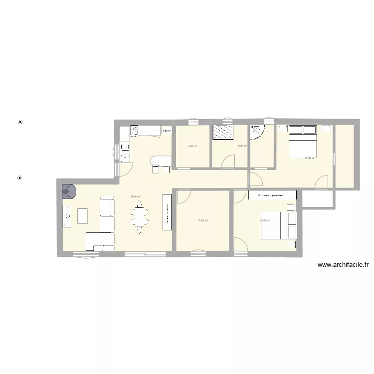 Casa100m2. Planta de 