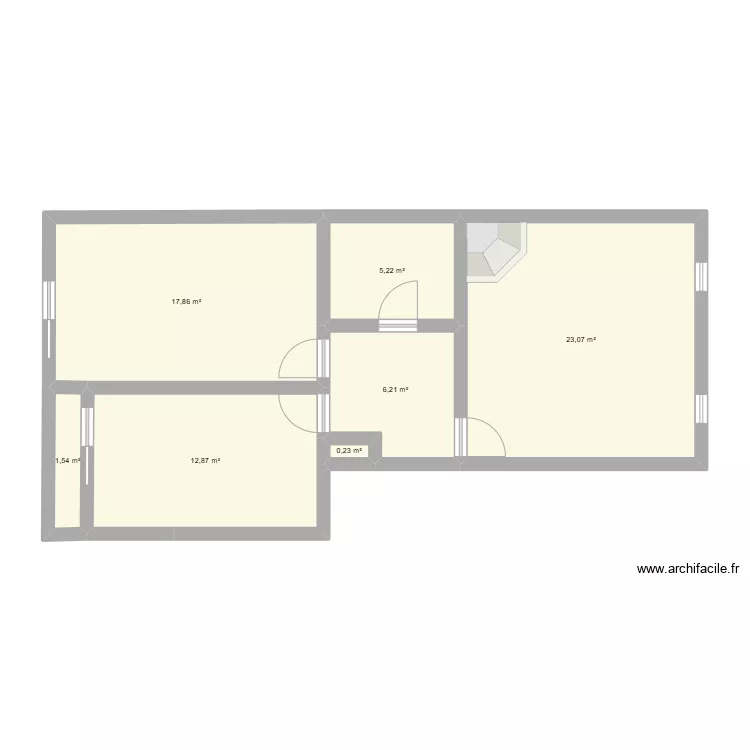 apartamento t1 Anta. Planta de apartamento t1 Anta. Planta de