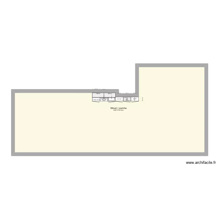 strano - movel oposto. Planta de 1 Sala e 79 m²