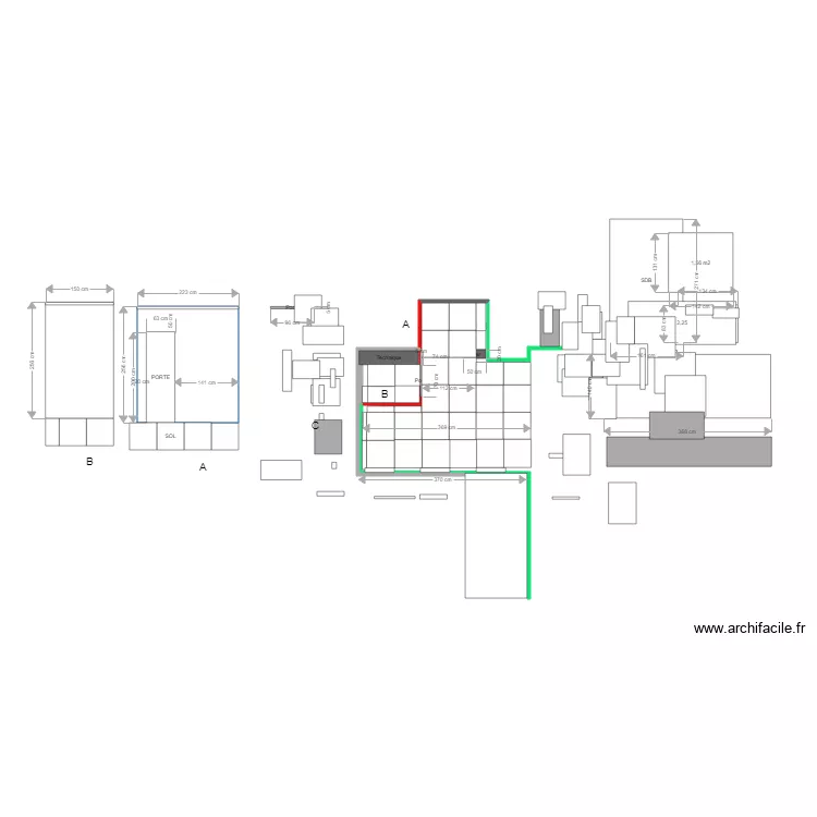 Calepinage 60. Planta de 
