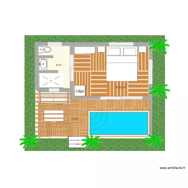 Bungalow Pontal. Planta de Bungalow Pontal. Planta de