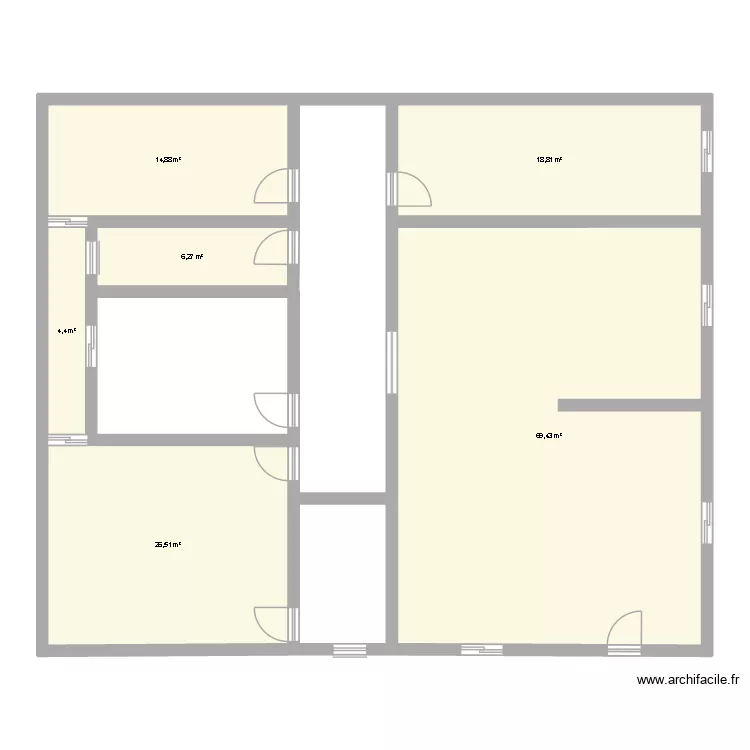 my house 2. Planta de 6  e 140 m²
