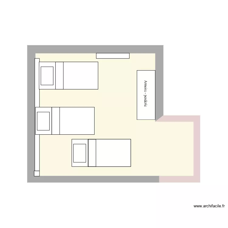 Chambre. Planta de 