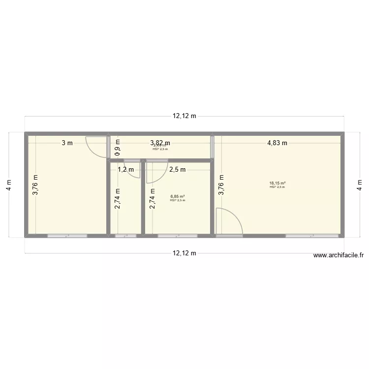 Nossa Residência. Planta de 5 Divisões e 43 m² Nossa Residência. Planta de 5 Divisões e 43 m²