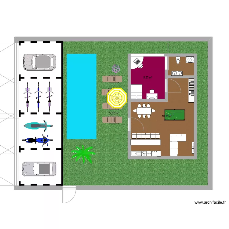 motinha house. Planta de 