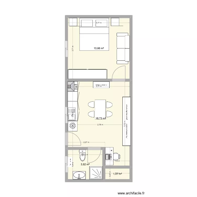 Airbnb pico da pedra. Planta de 4 e 36 m² Airbnb pico da pedra. Planta de 4 e 36 m²