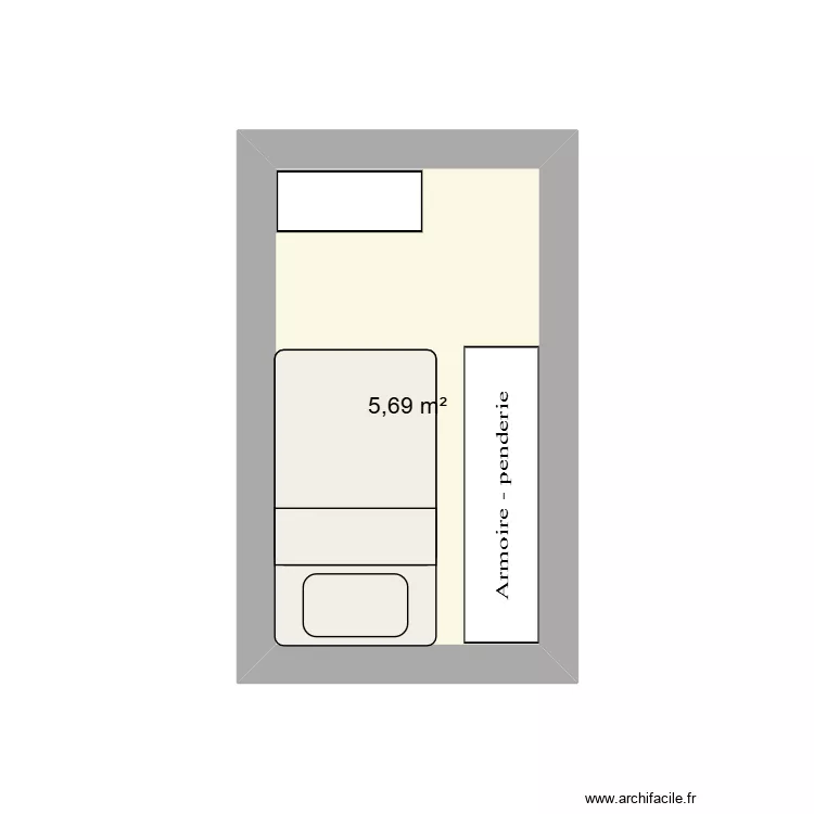QUARTO. Planta de 1 Sala e 6 m² QUARTO. Planta de 1 Sala e 6 m²