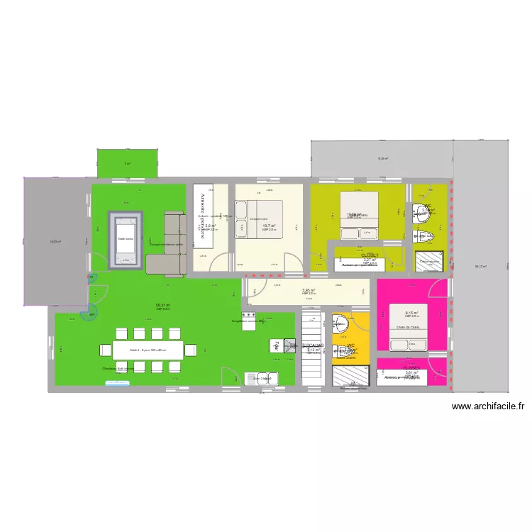 casa alterada FINAL. Planta de 11 Divisões e 119 m² casa alterada FINAL. Planta de 11 Divisões e 119 m²