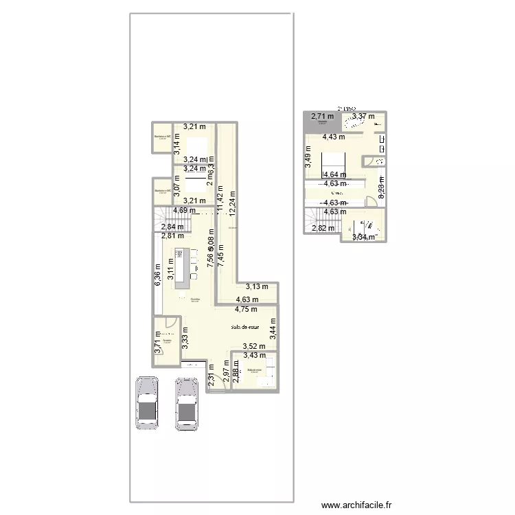 teste. Planta de 9  e 194 m²
