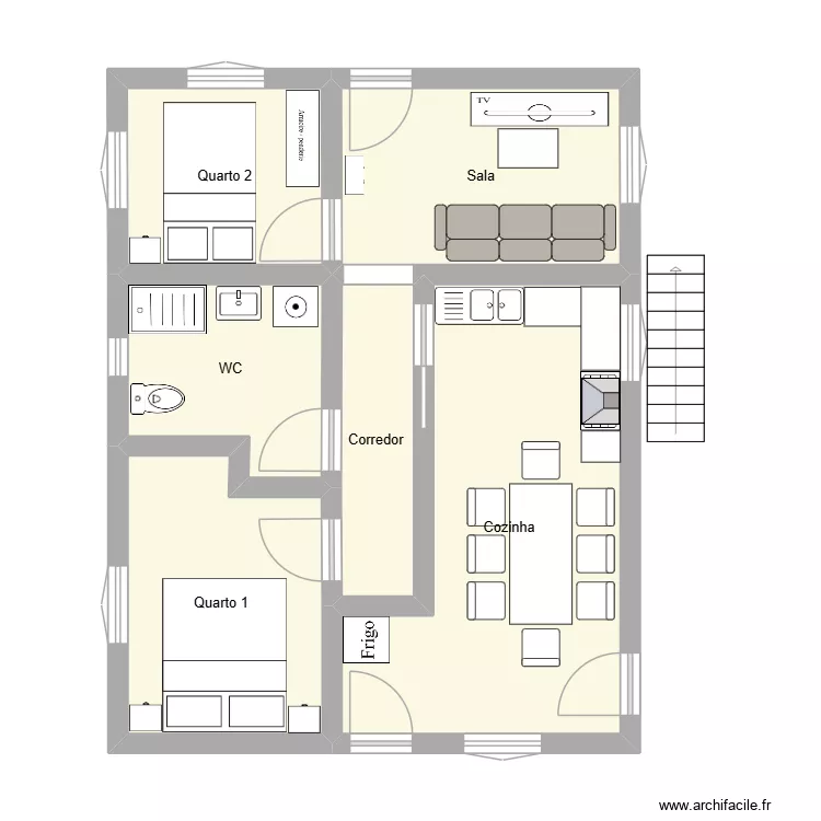 p.1. Planta de 6  e 47 m²