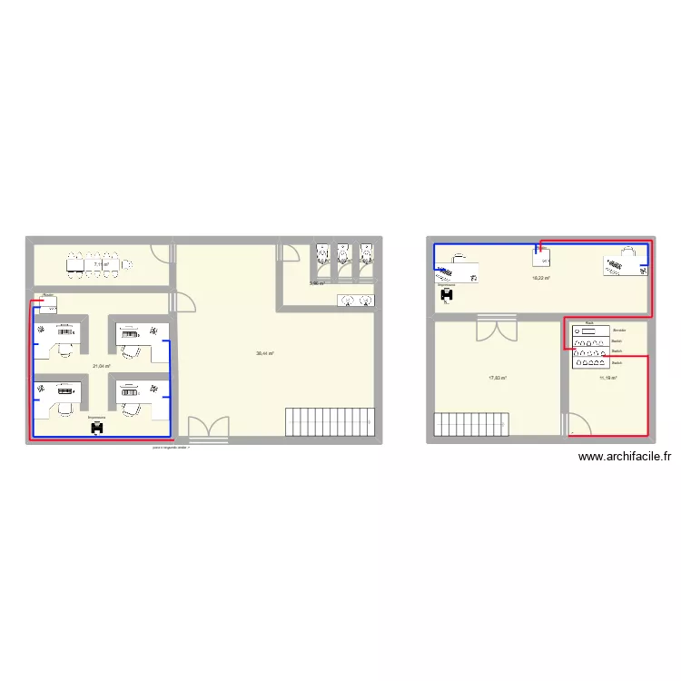 RC TRABALHO. Planta de 10  e 120 m²