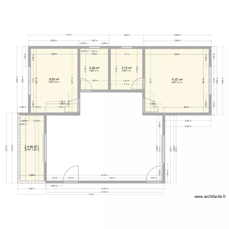 Planta Arthur Nogueira. Planta de 5 e 32 m² Planta Arthur Nogueira. Planta de 5 e 32 m²