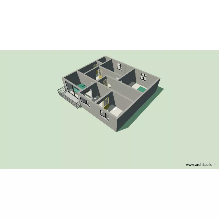 casa cima. Planta de 8 Divisões e 89 m² casa cima. Planta de 8 Divisões e 89 m²