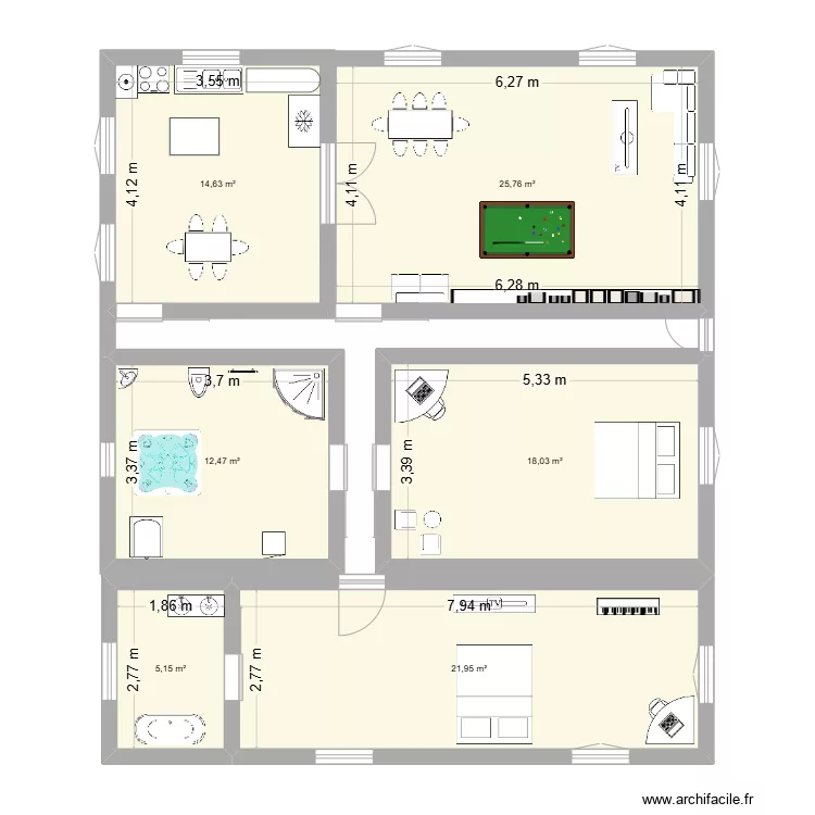 Ivo Caldeira- Planta Casa. Planta de 