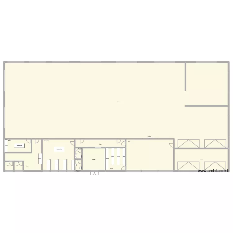 pavilhao20. Planta de 13  e 1274 m²