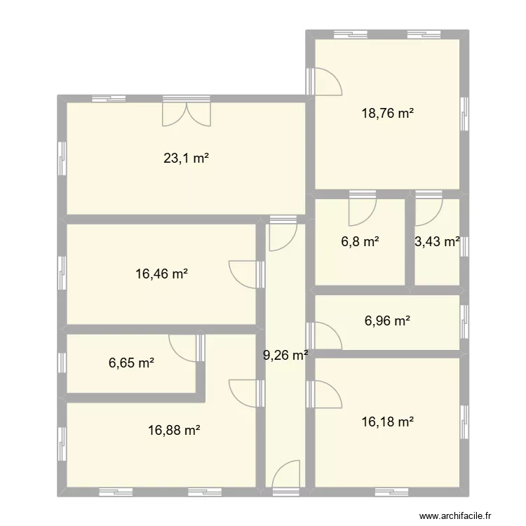 casa. Planta de 10  e 124 m²