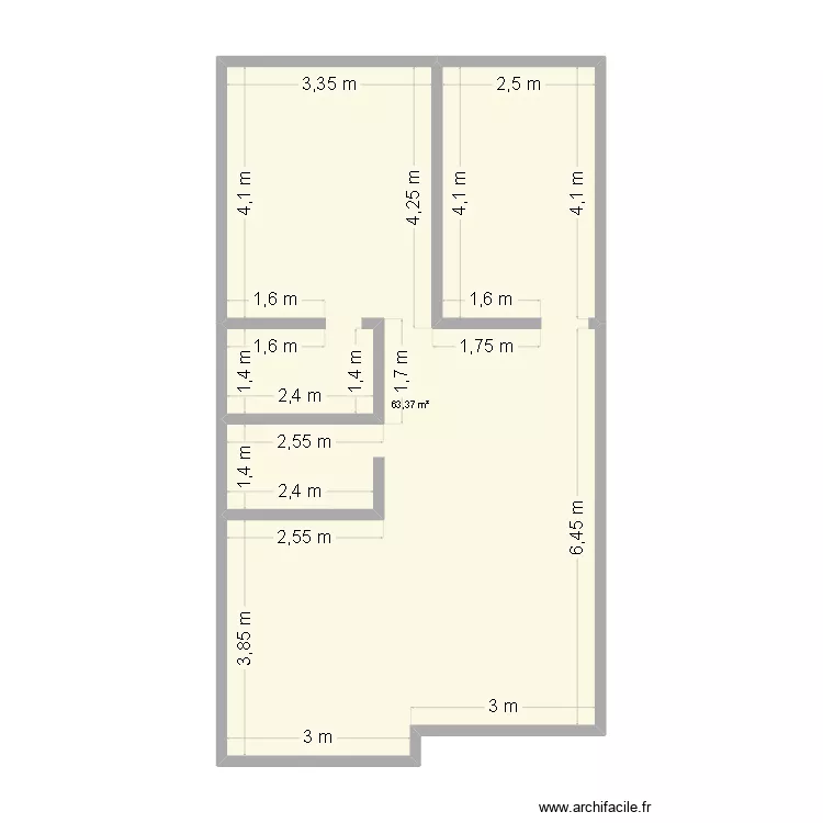 Planta 02. Planta de 1 Sala e 63 m² Planta 02. Planta de 1 Sala e 63 m²