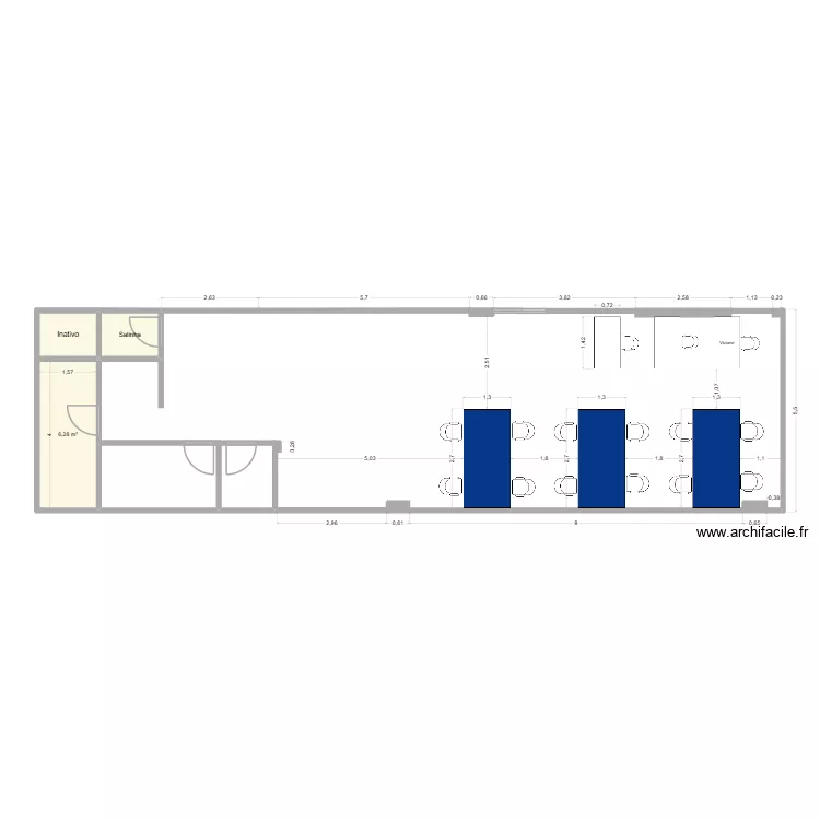 Suporte - Mesas Laterais. Planta de 3 e 10 m² Suporte - Mesas Laterais. Planta de 3 e 10 m²