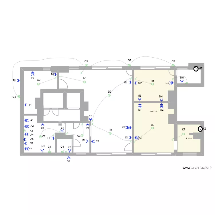 L0PES 17. Planta de 2 e 25 m² L0PES 17. Planta de 2 e 25 m²