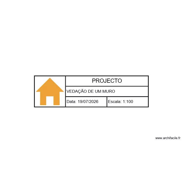 hoje. Planta de 