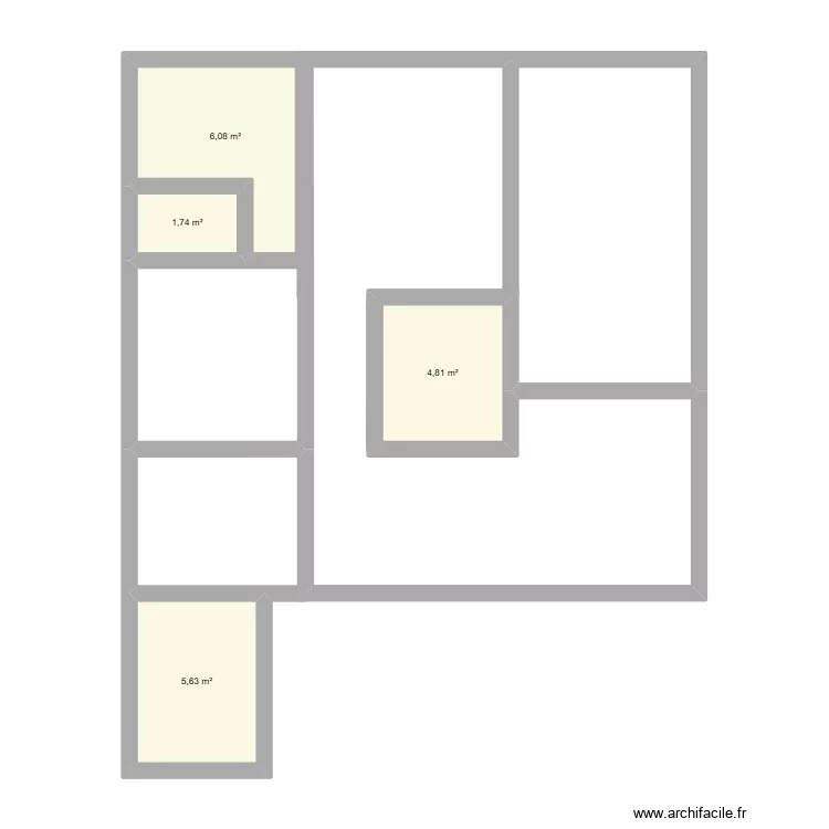 KITNET. Planta de 4 Divisões e 18 m² KITNET. Planta de 4 Divisões e 18 m²