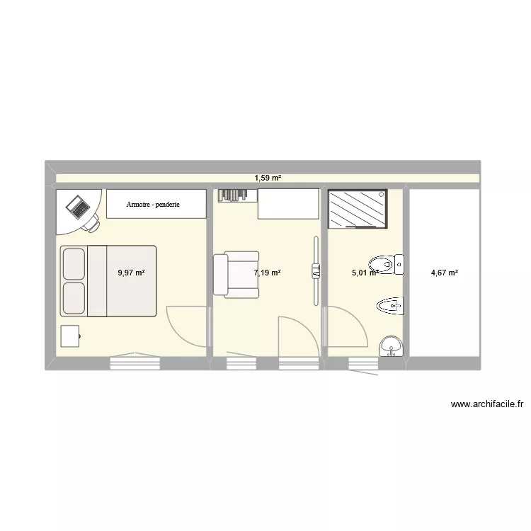 Plan_2. Planta de 5 Divisões e 28 m² Plan_2. Planta de 5 Divisões e 28 m²