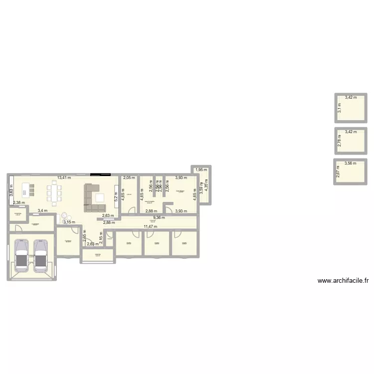 Oliwa. Planta de 16 Divisões e 258 m² Oliwa. Planta de 16 Divisões e 258 m²