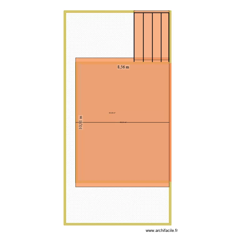 projeto Leisandro. Planta de 2  e 184 m²